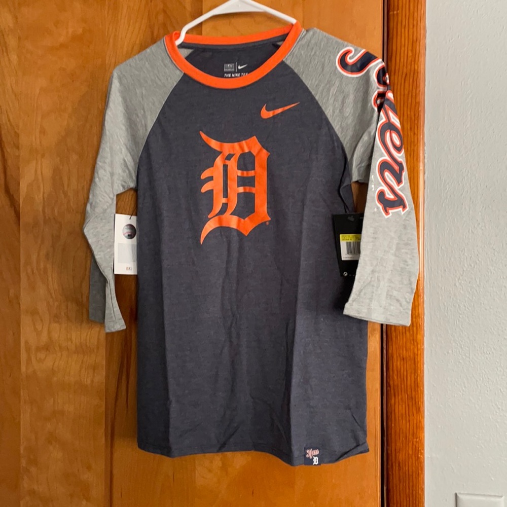 Detroit Tigers Nike 3/4 Tee